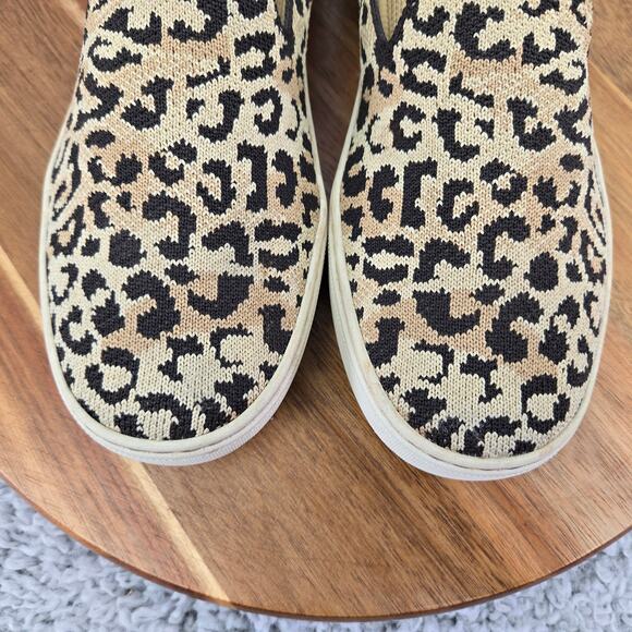 Rothy's The Original Slip On Sneaker Little Desert Cat Leopard Print Women 7 - Picture 6 of 15
